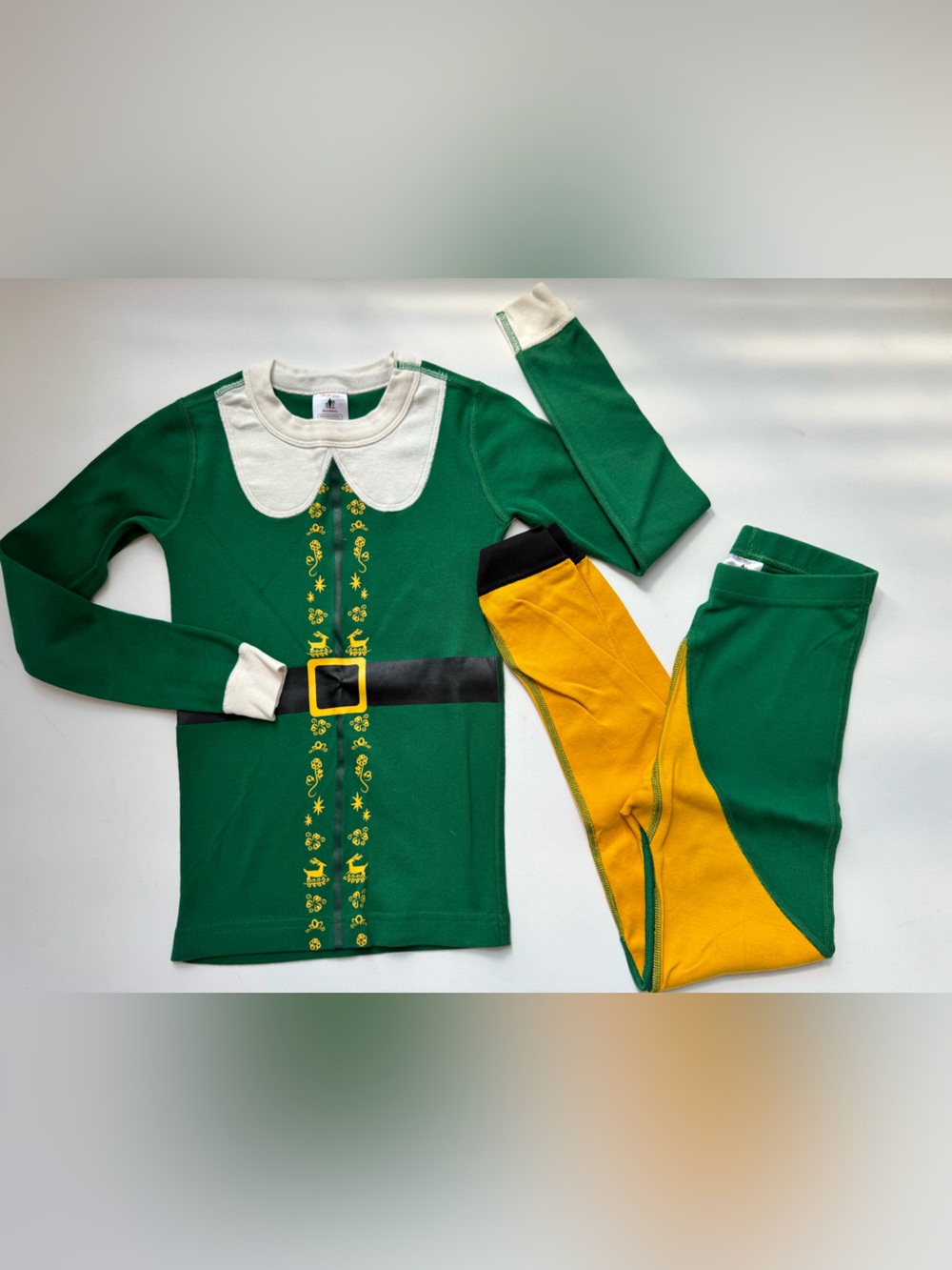 Hanna Andersson Elf Movie Pajama Set Size 8 130cm Christmas Holiday PJs